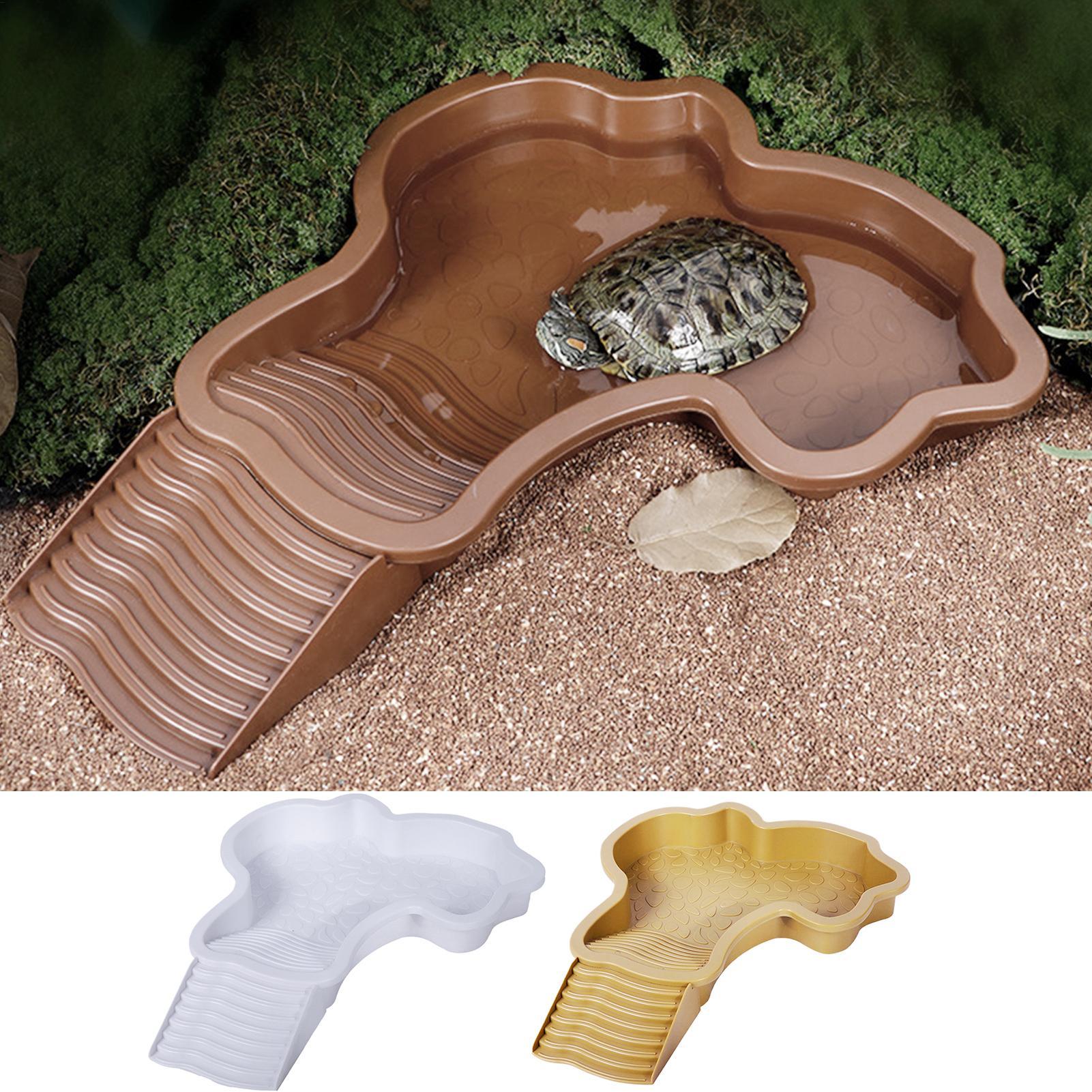 Water Dish Reptile - Бассейн для купания рептилий с рампами,