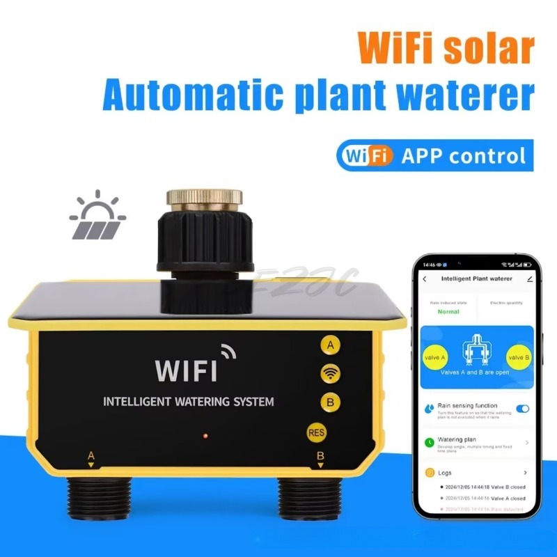 WiFi-контроллер полива с солне – обзор и цена Timer Dual Outlet