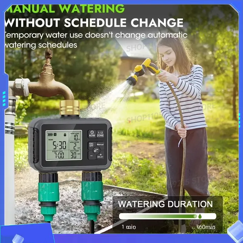 Умный контроллер полива для са – обзор и цена Timer Dual Outlet